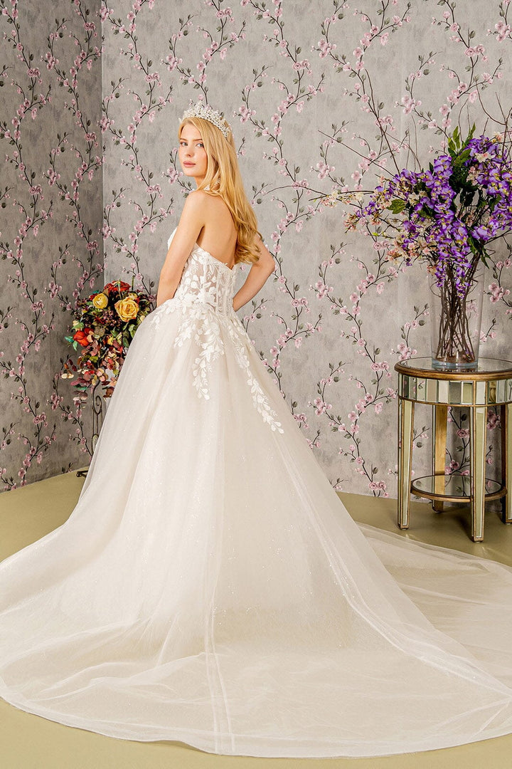 Strapless Sheer Corset Wedding Gown by GLS Gloria GL3349