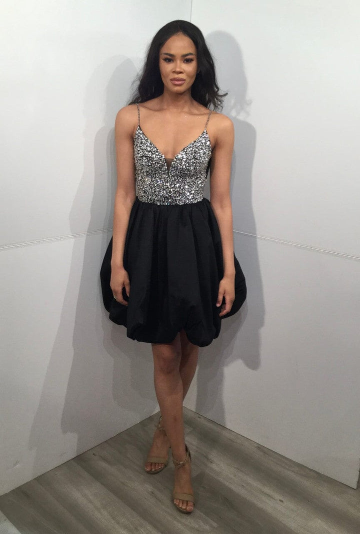Taffeta Short Sleeveless A-line Dress by Jovani 23561