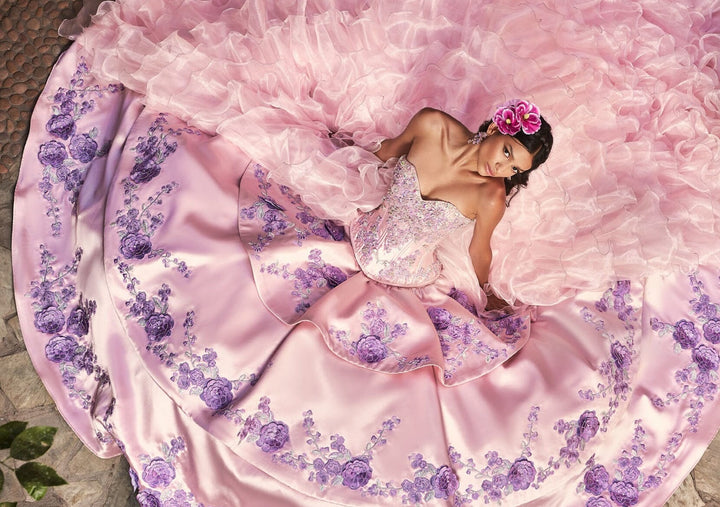 Tiered Floral 2-Piece Quinceanera Dress by Ragazza M47-147