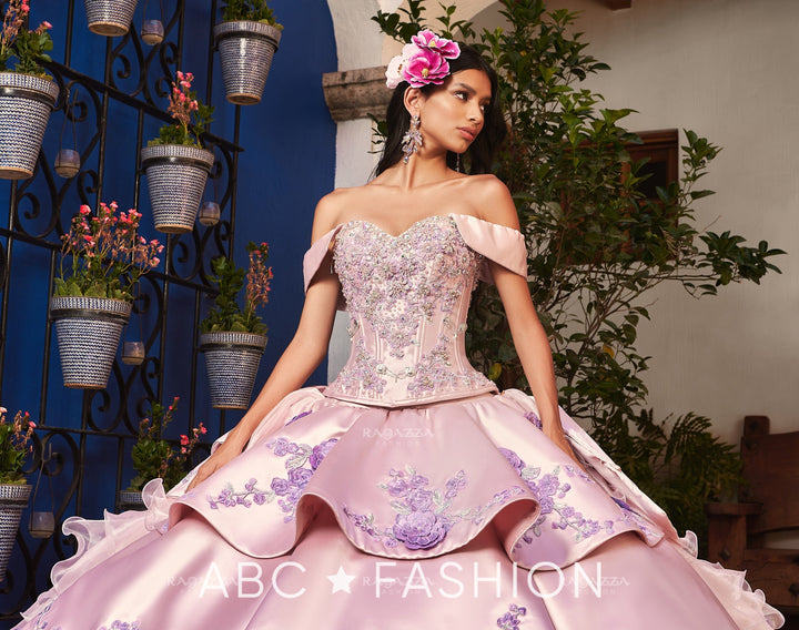 Tiered Floral 2-Piece Quinceanera Dress by Ragazza M47-147