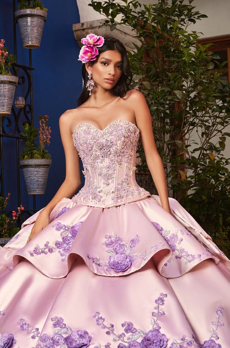 Tiered Floral 2-Piece Quinceanera Dress by Ragazza M47-147