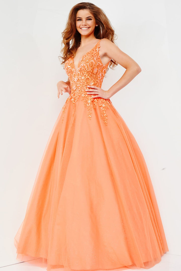Tulle Sleeveless A-line Gown by Jovani 22831