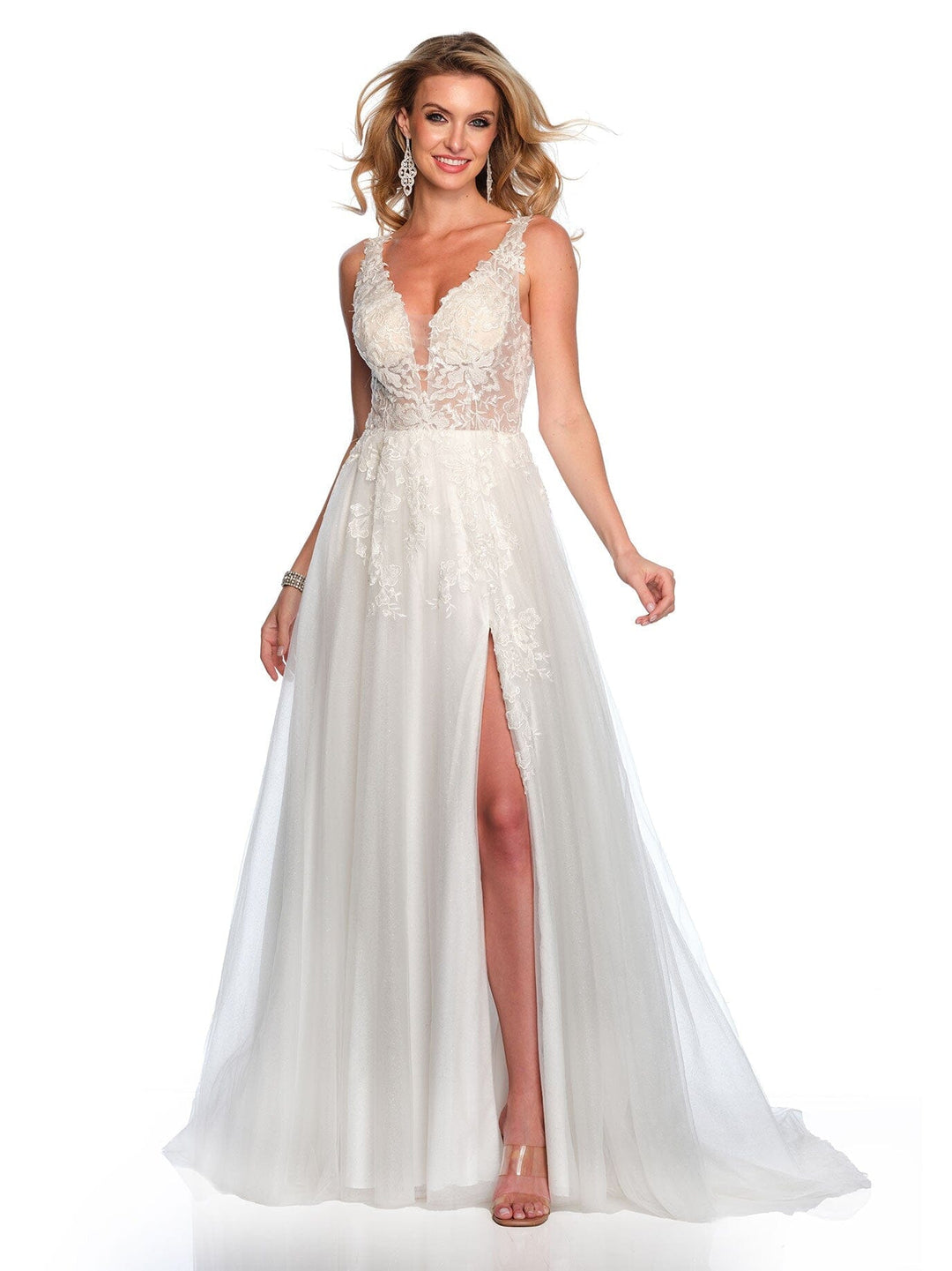 Wedding Dress by Dave and Johnny 11150 Ivory / 8 Wedding Dress by Dave and Johnny 11150 Ivory / 8