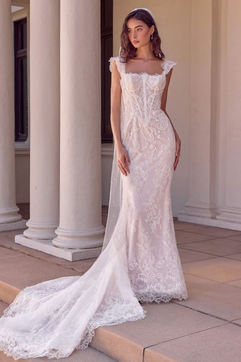 Lace Bridal Mermaid Dress by Ladivine WL080