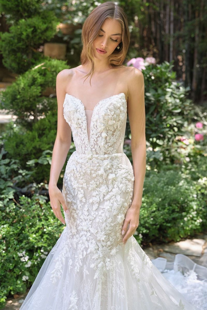 Strapless Bridal Mermaid Dress by Ladivine WL088