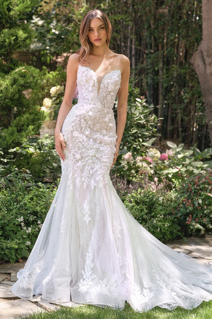 Strapless Bridal Mermaid Dress by Ladivine WL088