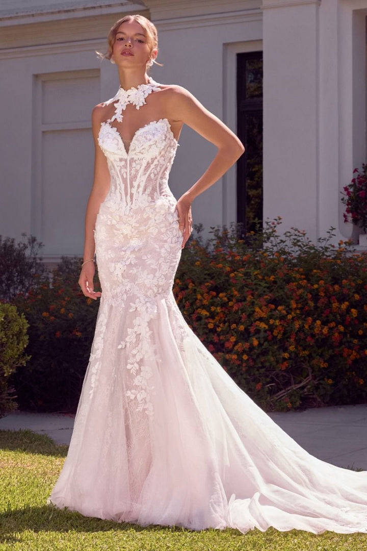 Strapless Bridal Mermaid Dress by Ladivine WL105