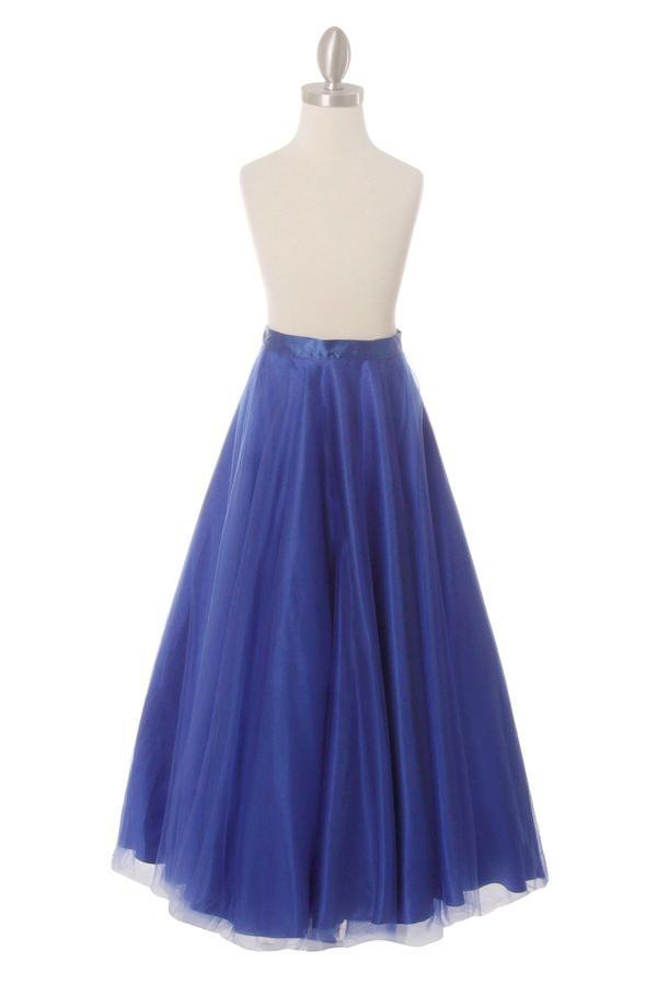 3 Piece Girls Embroidered Ball Gown with Detachable Skirt-Girls Formal Dresses-ABC Fashion