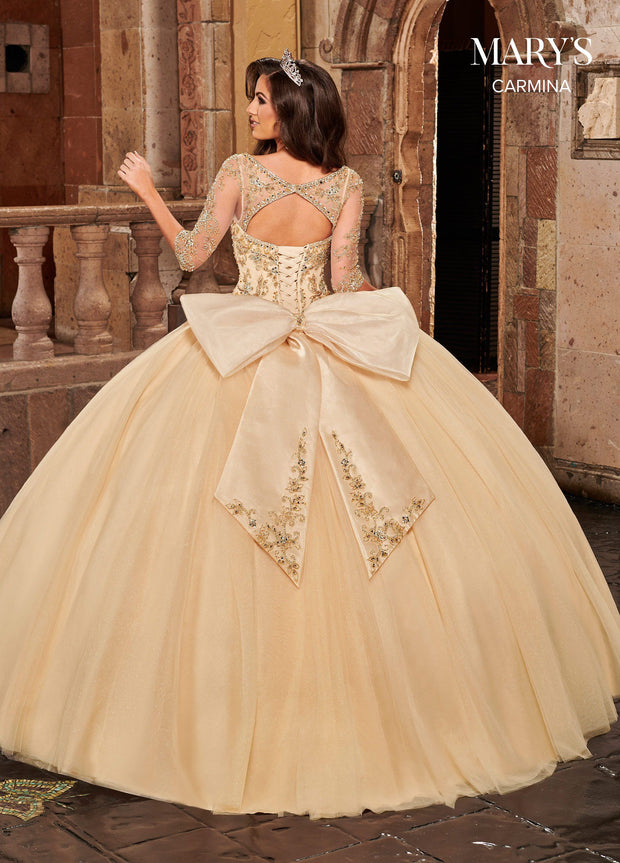 3/4 Sleeve Quinceanera Dress by Mary's Bridal MQ1082