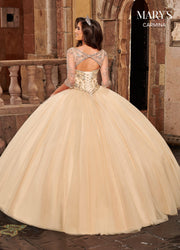 3/4 Sleeve Quinceanera Dress by Mary's Bridal MQ1082