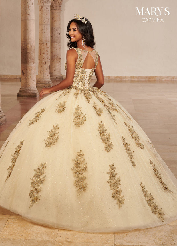 3/4 Sleeve Quinceanera Dress by Mary's Bridal MQ1093