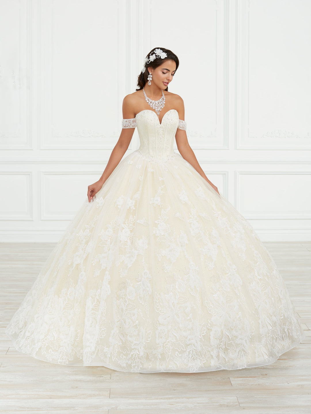 3D Applique Quinceanera Dress by House of Wu 26975