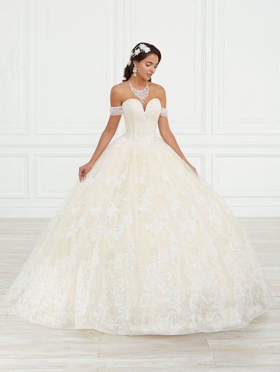 3D Applique Quinceanera Dress by House of Wu 26975