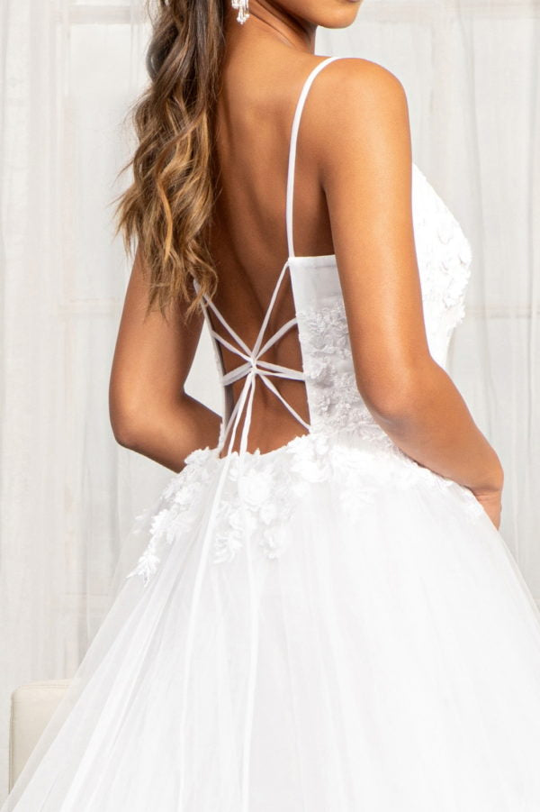 3D Floral A-line Wedding Dress by Elizabeth K GL3013