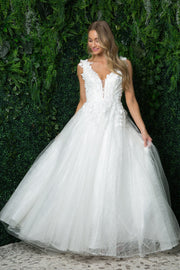 3D Floral Bridal Gown by Nox Anabel JR930