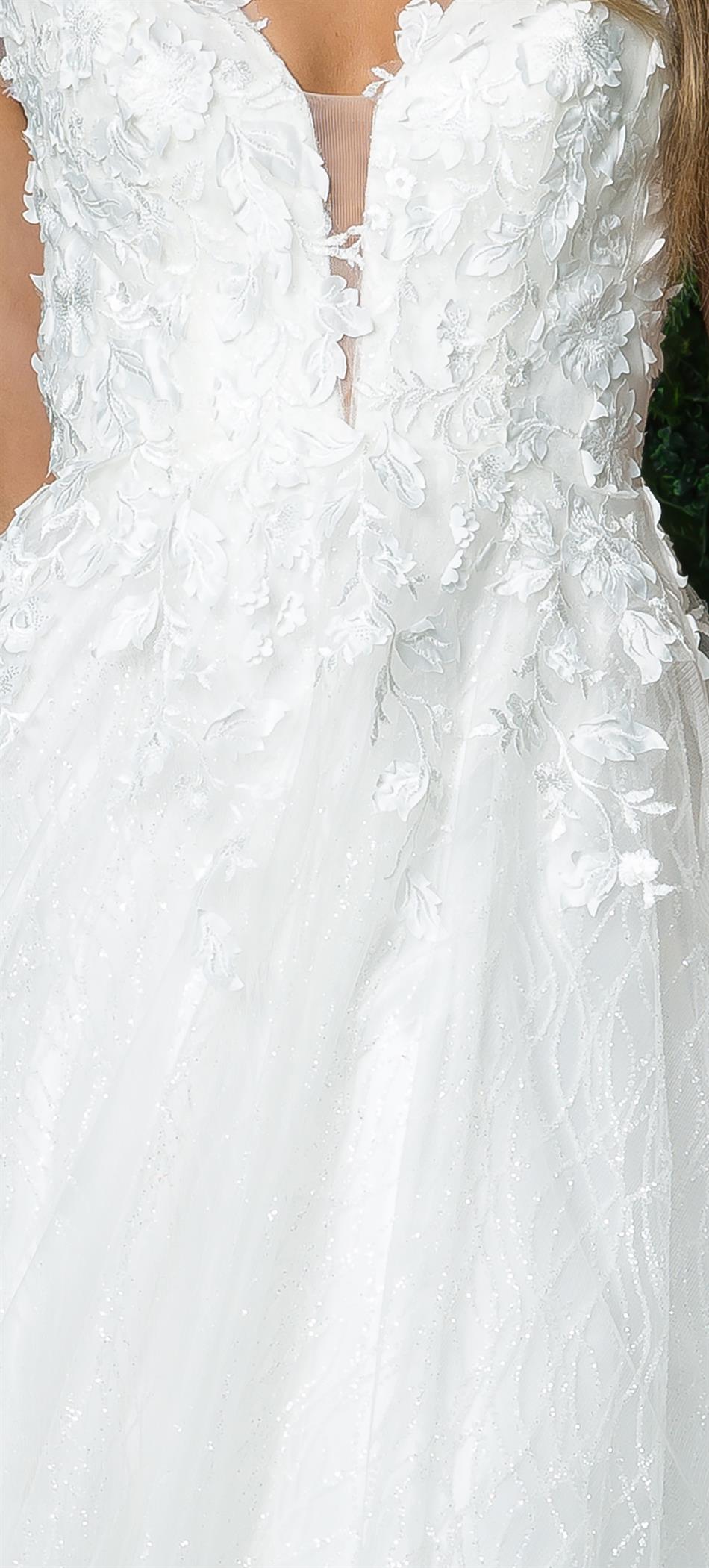 3D Floral Bridal Gown by Nox Anabel JR930
