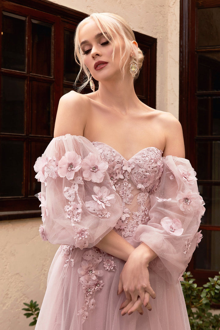 3D Floral Corset Gown by Cinderella Divine CD962