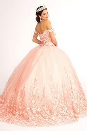 3D Floral Off Shoulder Ball Gown by Elizabeth K GL1960