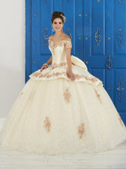 3D Floral Off the Shoulder Dress by House of Wu LA Glitter 24048-Quinceanera Dresses-ABC Fashion