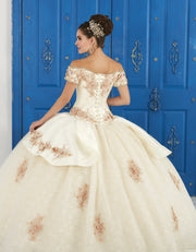 3D Floral Off the Shoulder Dress by House of Wu LA Glitter 24048-Quinceanera Dresses-ABC Fashion