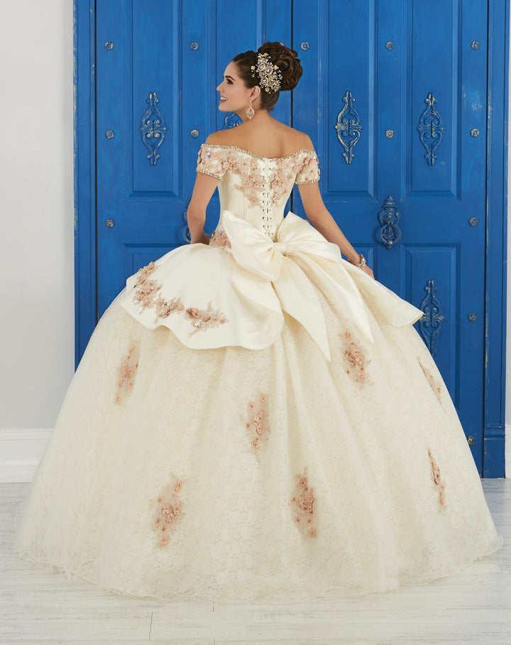 3D Floral Off the Shoulder Dress by House of Wu LA Glitter 24048-Quinceanera Dresses-ABC Fashion