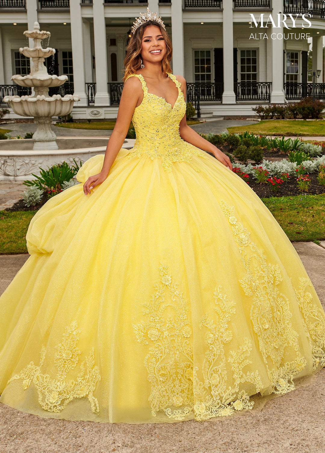 3D Floral Quinceanera Dress by Alta Couture MQ3092
