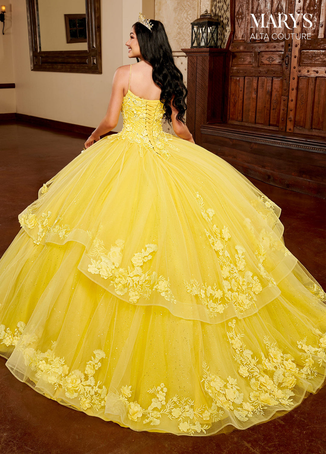 3D Floral Quinceanera Dress by Alta Couture MQ3098