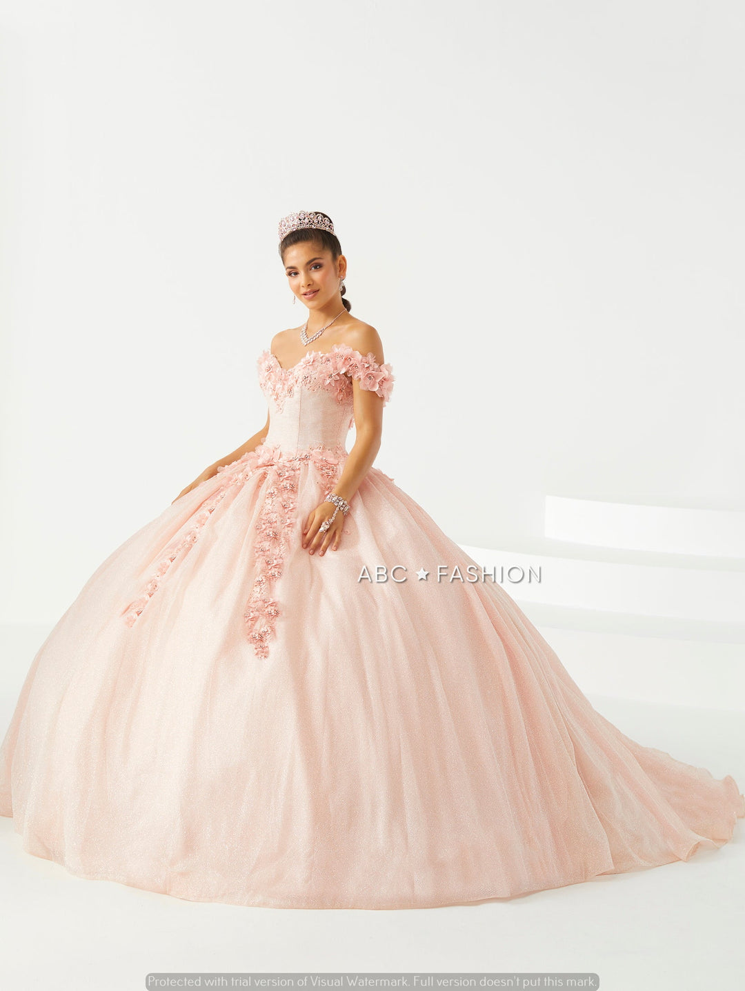 3D Floral Quinceanera Dress by Fiesta Gowns 56443