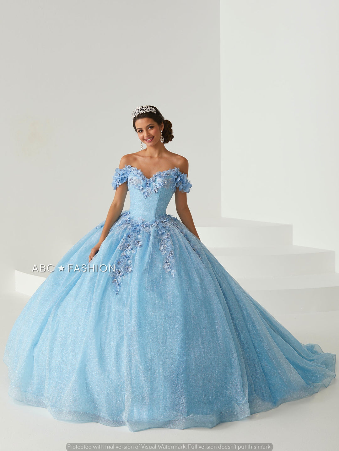 3D Floral Quinceanera Dress by Fiesta Gowns 56443