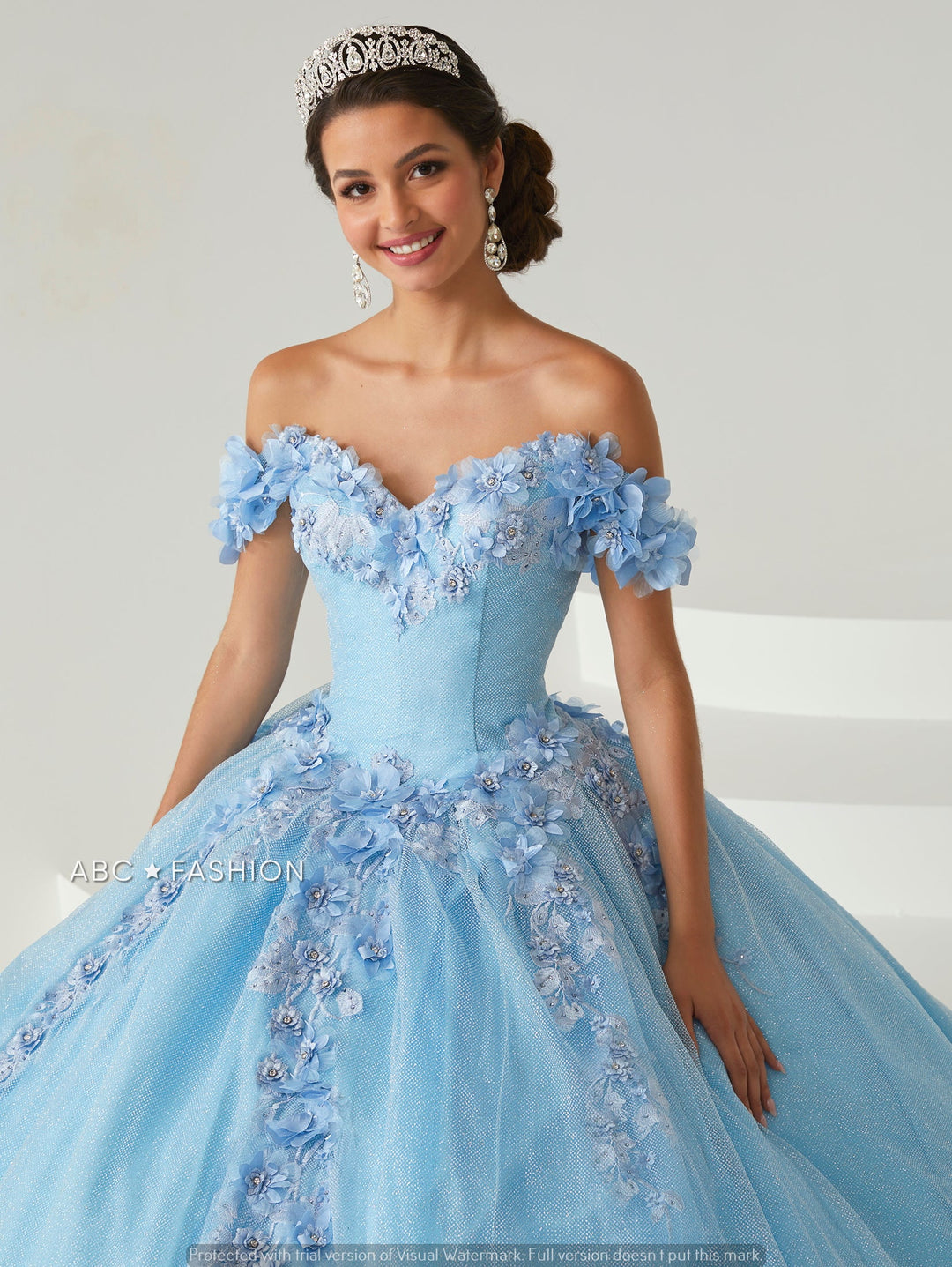 3D Floral Quinceanera Dress by Fiesta Gowns 56443