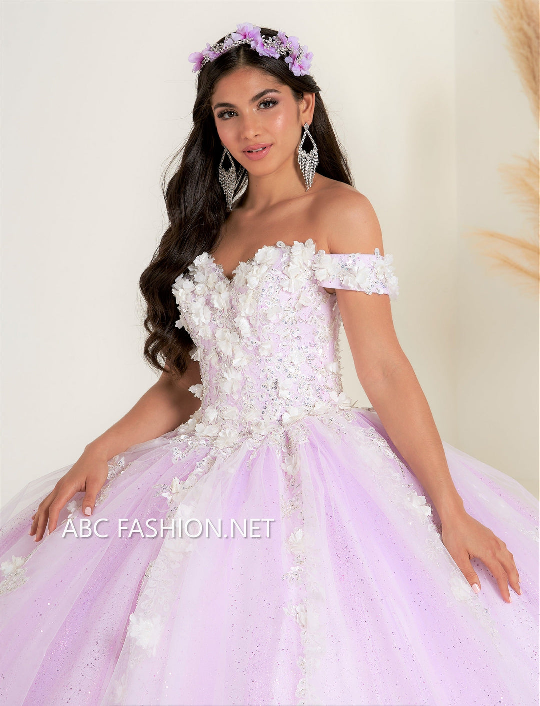 3D Floral Quinceanera Dress by Fiesta Gowns 56457