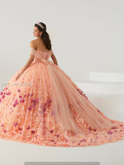 3D Floral Quinceanera Dress by House of Wu 26013