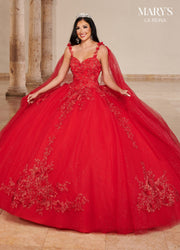 3D Floral Quinceanera Dress by Mary's Bridal MQ2148