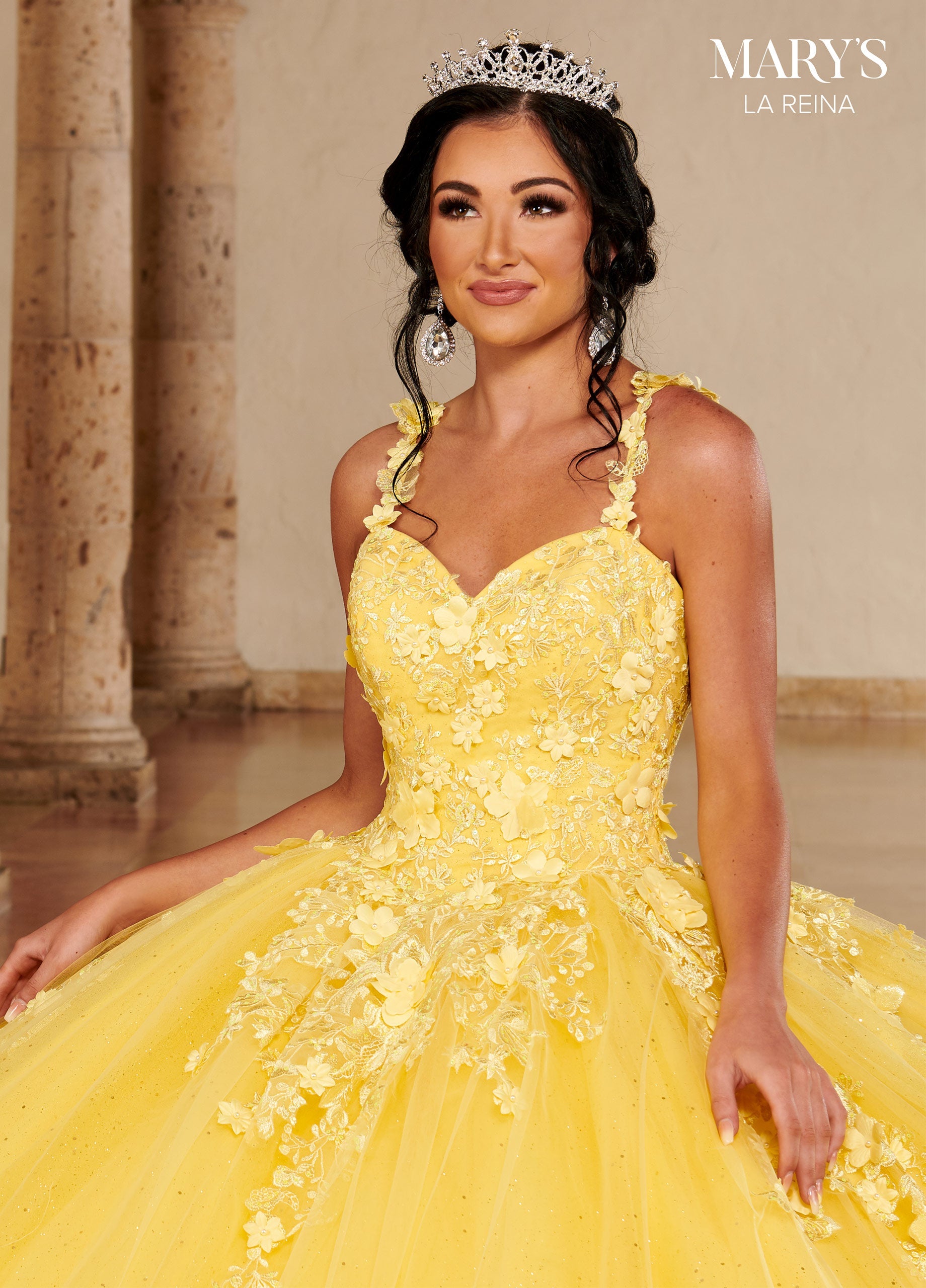 3D Floral Quinceanera Dress by Mary's Bridal MQ2148 – ABC Fashion