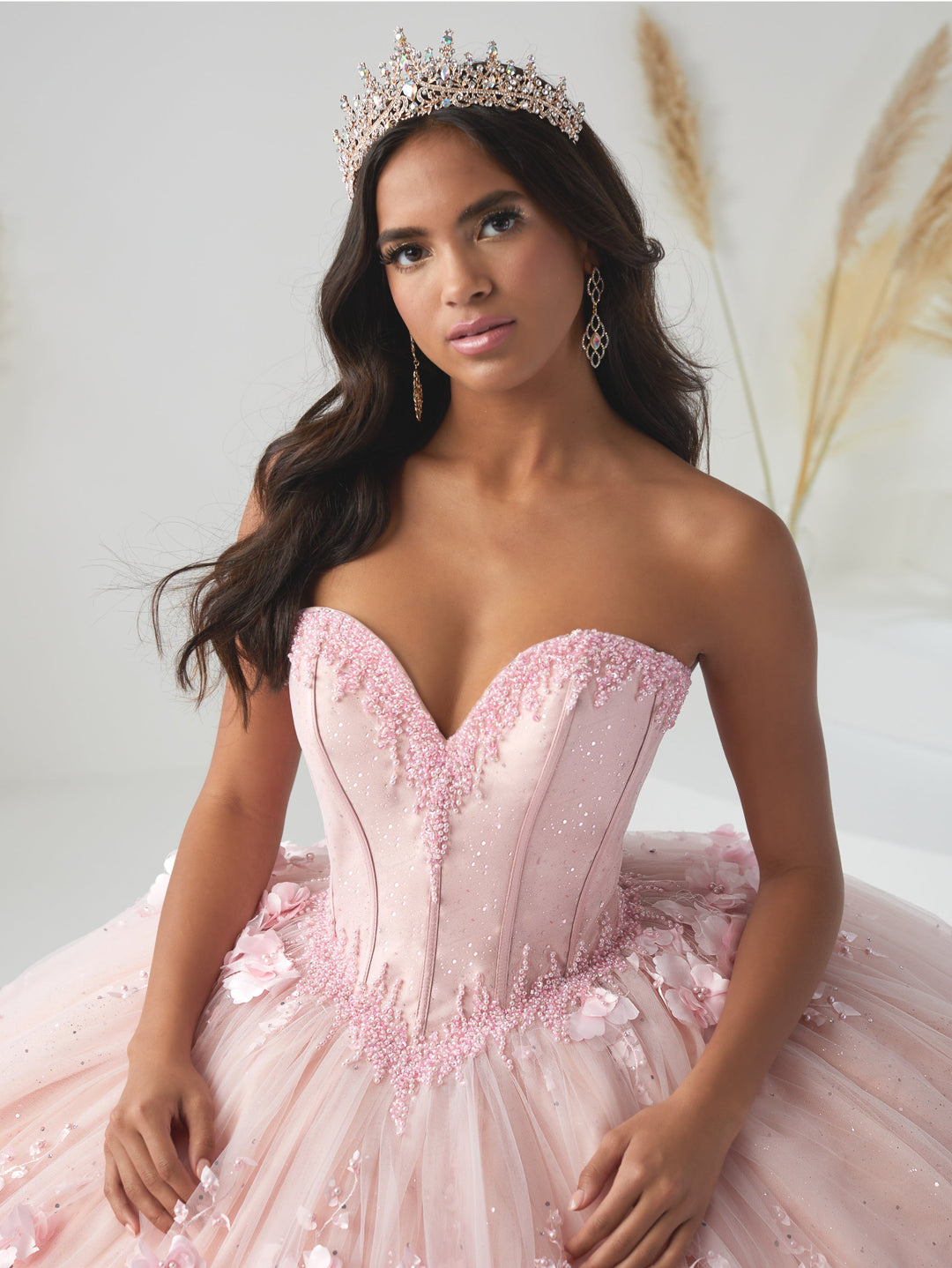 3D Floral Tulle Quinceanera Dress by House of Wu 26950