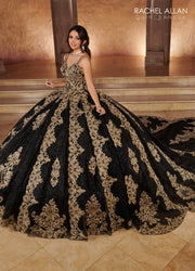Applique Glitter Quinceanera Dress by Alta Couture MQ3091