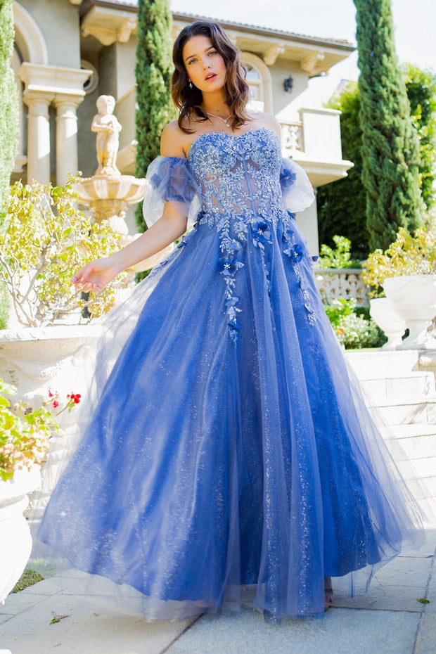 Cinderella Couture USA AS5114 Puff Sleeves Mini Quince