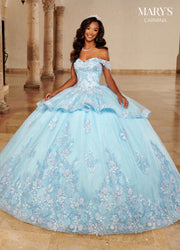 Applique Quinceanera Dress by Mary's Bridal MQ1098