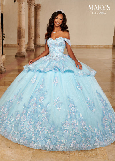 Applique Quinceanera Dress by Mary's Bridal MQ1098