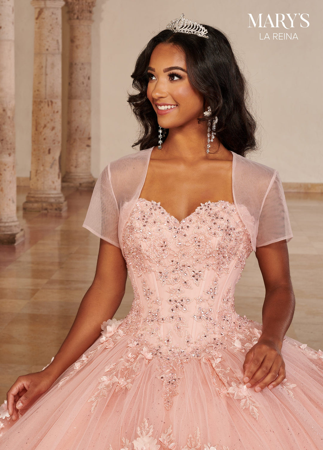 Applique Quinceanera Dress by Mary's Bridal MQ2141