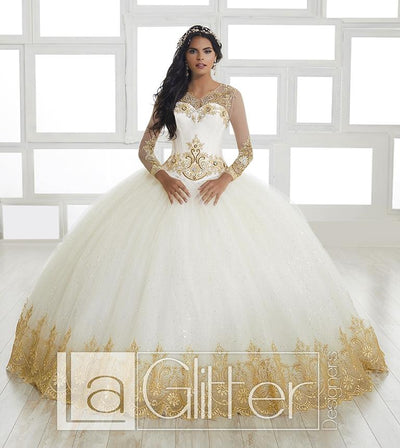 Beaded 4-Piece Glitter Dress by House of Wu LA Glitter 24020-Quinceanera Dresses-ABC Fashion