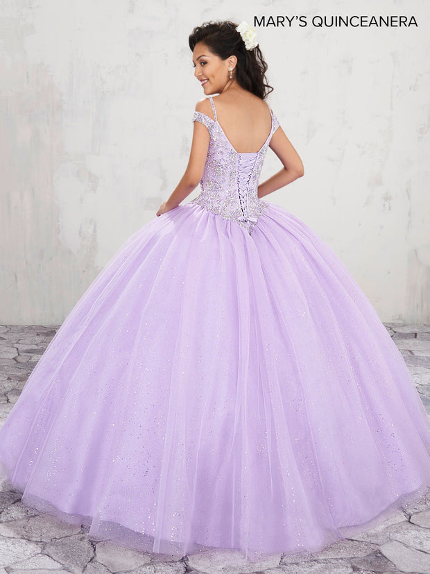 Beaded Cold Shoulder Quinceanera Dress by Mary's Bridal M4Q1001-Quinceanera Dresses-ABC Fashion