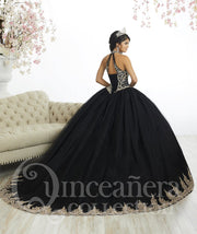 Beaded High-Neck Quinceanera Dress by House of Wu 26881-Quinceanera Dresses-ABC Fashion
