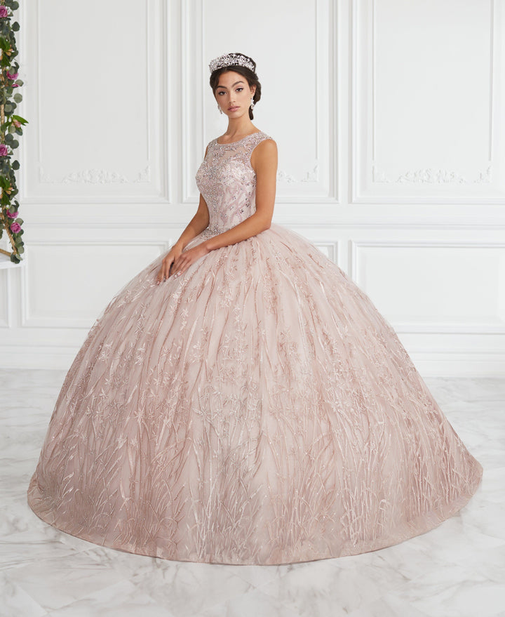 Beaded Illusion Quinceanera Dress by House of Wu 26942-Quinceanera Dresses-ABC Fashion