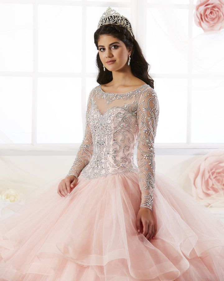 Beaded Long Sleeved Quinceanera Dress by House of Wu 26904-Quinceanera Dresses-ABC Fashion