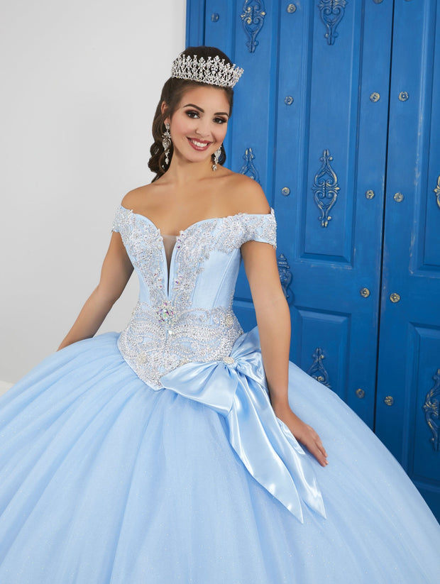 Beaded Off the Shoulder Dress by House of Wu LA Glitter 24043-Quinceanera Dresses-ABC Fashion