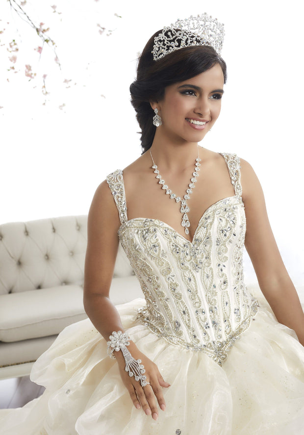 Beaded Pickup Quinceanera Dress by House of Wu 26868-Quinceanera Dresses-ABC Fashion