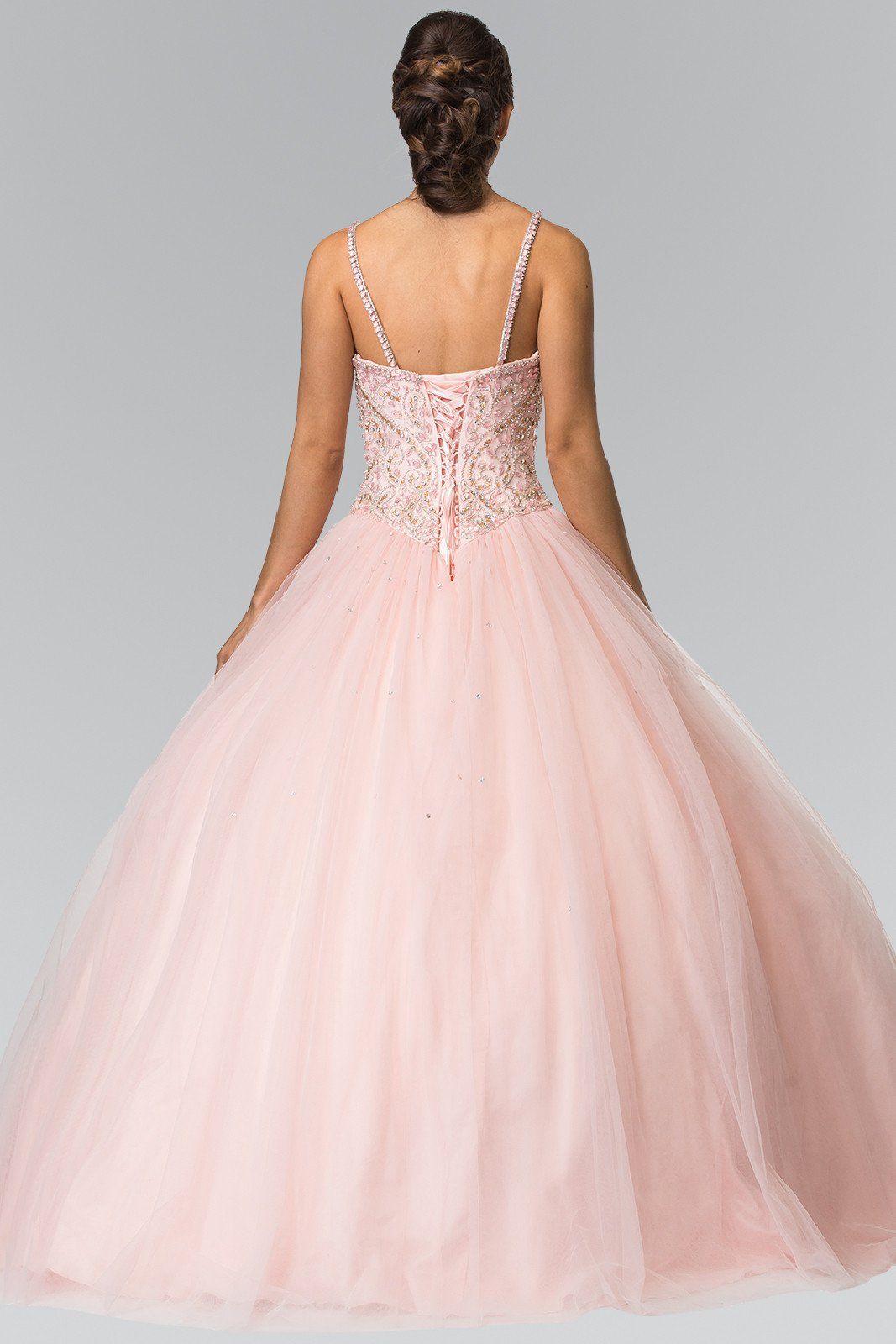 Beaded Sleeveless A-Line Ballgown by Elizabeth K GL2350-Quinceanera Dresses-ABC Fashion