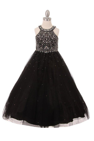 Beaded Sleeveless Ball Gown by Cinderella Couture 5027