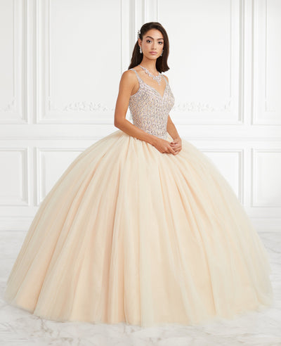 Beaded Sleeveless Quinceanera Dress by Fiesta Gowns 56392-Quinceanera Dresses-ABC Fashion